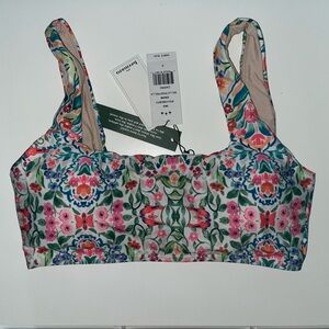 The Hermoza swim Carrie top size 6 Bella Piastrella print